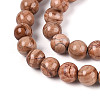 Natural Wood Lace Stone Wooden Jasper Beads Strands G-T143-30A-02-3
