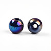 Electroplate Pearlized Glass Pearl Beads EGLA-T021-14A-02-2