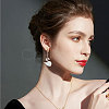 8Pcs 8 Colors Alloy Micro Pave Cubic Zirconia Beads ALRI-CA0001-15-6