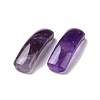 Natural Amethyst Connector Charms G-D460-02F-3