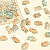 50Pcs Transparent Spray Painted Glass Beads GLAA-FS0002-06D-7