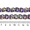 Electroplate Glass Beads Strands EGLA-N012-07W-4