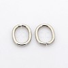 Tarnish Resistant Oval 201 Stainless Steel Saw Cut Open Jump Rings LS-STAS-N040-01-1