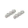 Brass Micro Pave Clear Cubic Zirconia Spacer Bars LS-KK-P302-26P-1