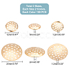 400Pcs 4 styles Iron Finger Ring/Brooch Sieve Findings IFIN-GA0001-49-2