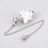 Natural Quartz Crystal Dowsing Pendulums KK-F756-08F-2