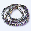 Electroplate Transparent Glass Beads Strands EGLA-A034-T10mm-UA07-2
