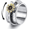 Retro Rotatable 304 Stainless Steel Finger Rings FS-WG84C22-17-1