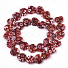 Handmade Millefiori Lampwork Beads Strands LAMP-N023-001-3