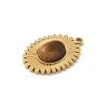 Natural Tiger Eye Pendants STAS-P394-06G-06-2