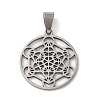 Non-Tarnish 201 Stainless Steel Pendants STAS-E200-06P-1