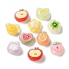 Fruits Theme Transparent Resin Cabochons RESI-G121-01-1
