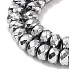 Electroplate Non-magnetic Synthetic Hematite Beads Strands G-J160-E-01-5