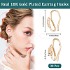 30Pcs Brass Earring Hooks KK-BBC0011-93-2
