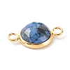 Natural Mixed Gemstone Links Connectors PALLOY-JF00755-3