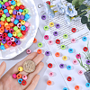 400Pcs Acrylic European Beads MACR-SP0001-02-3