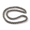 201 Stainless Steel Rope Chain Necklace NJEW-F222-38P-09-1