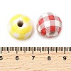 Printed Schima Wood Beads WOOD-L022-01A-3