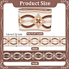 Ethnic Style Polyester Rhombus Jacquard Ribbon OCOR-WH0101-19A-2