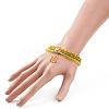 Round Glass Evil Eye Triple Layer Multi-strand Bracelet BJEW-JB08229-03-3