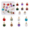 Kissitty 16Pcs 16 Style Natural & Synthetic Gemstone Pendants G-KS0001-06-2