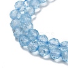 Natural Blue Topaz Beads Strands G-B088-C05-04-4