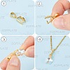 30Pcs 3 Colors Brass Ice Pick Pinch Bails KK-SP0002-03-6