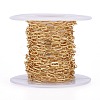 Soldered Brass Paperclip Chains CHC-G005-06G-8