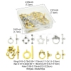 8 Styles Tibetan Style Alloy Toggle Clasps FIND-FS0002-43-4