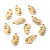 Ion Plating(IP) 304 Stainless Steel Pendants STAS-F271-09B-G-1