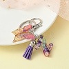 Resin Letter & Acrylic Butterfly Charms Keychain KEYC-YW00001-26-1