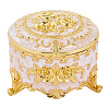 Alloy Pink Enamel Trinket Storage Decorative Boxes CON-WH20001-20A-1