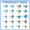 DIY Glass & Resin & Alloy Enamel European Beads Jewelry Making Finding Kit DIY-YW0009-01-3