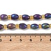 Electroplated Natural Druzy Geode Crystal Beads Strands G-G459-03B-10-4