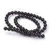 Natural Obsidian Beads Strands X-G-G099-6mm-24-2