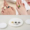 60Pcs 5 Colors Adjustable Brass Ring Components FIND-SZ0002-23-NR-3