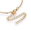 Ion Plating(IP) 304 Stainless Steel Pendant Necklaces NJEW-H491-17G-3