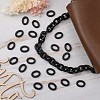 Opaque Spray Painted Acrylic Linking Rings OACR-S021-27A-C01-5