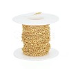 Soldered Brass Textured Cable Chains CHC-G005-01G-5