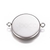 Non-Tarnish 304 Stainless Steel Cabochon Connector Settings STAS-G127-14-16mm-P-2