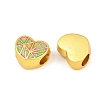Alloy Enamel Beads ENAM-D318-01G-04-2