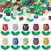 100Pcs 2 Styles Transparent Glass Beads GLAA-TA0003-93-1