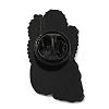 Black Alloy Brooch JEWB-Z011-02C-EB-2
