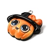 Halloween Printed Opaque Resin Pendants RE-CBAD0A2-07B-P-2