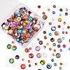 280Pcs 4 Styles Flat Back Glass Cabochons GGLA-SZ0001-32-9