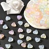 Rainbow Iridescent Plating Acrylic Beads MACR-YW0002-21-5