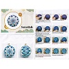 DIY Embroidery Temari Ball Keychain Kits DIY-I064-A02-7