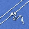 Brass Satellite Chains Necklaces NJEW-U008-04S-2