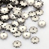 Tarnish Resistant 8-Petal 304 Stainless Steel Flower Bead Caps STAS-N027-01-2