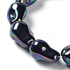 Electroplated Glass Imitation Pearl Beads Strands BSHE-G035-01A-04-1-3